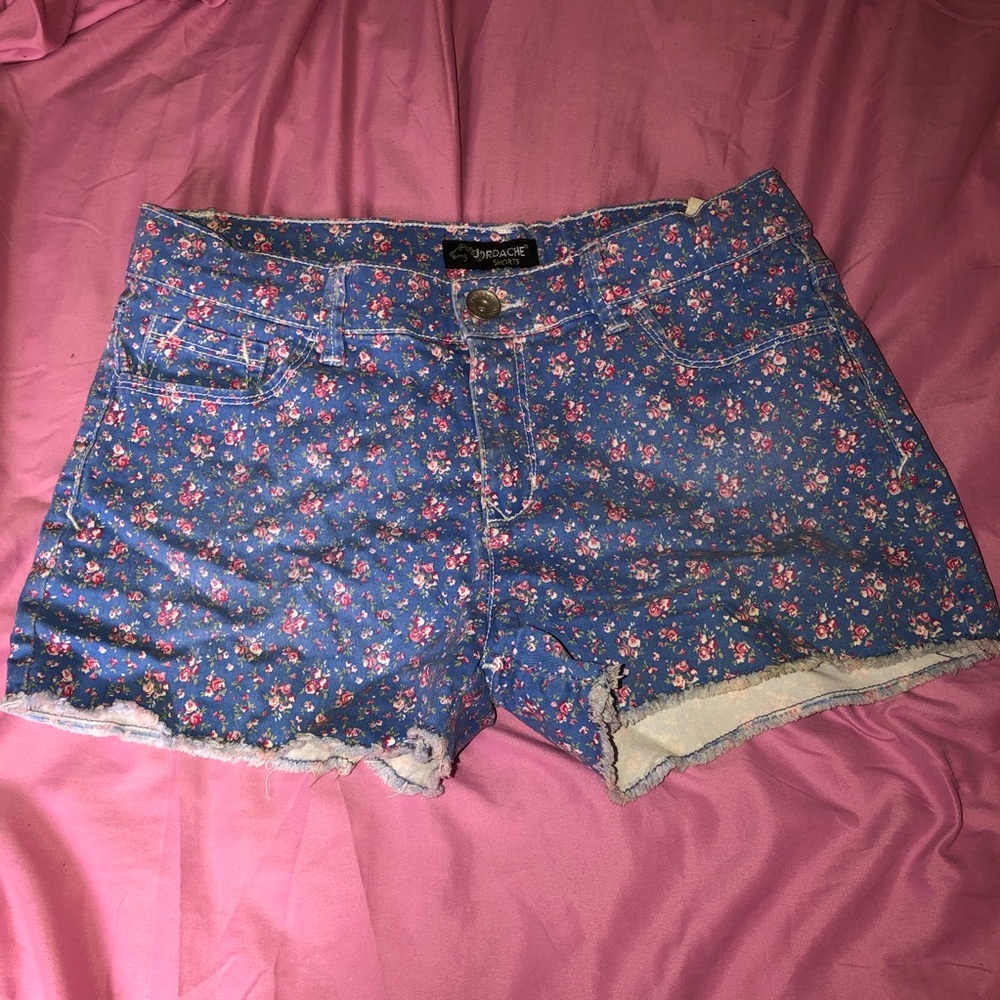 Adjustable Waist Denim Shorts